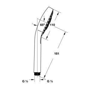 589 59 - Bộ sen tay Hafele Croma Select E (ZD) 589.54.120