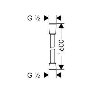 589 99 - Dây sen Hafele Isiflex 160 cm 589.29.908