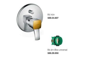 TRỌN BỘ BỘ TRỘN ÂM 2 ĐƯỜNG NƯỚC HANSGROHE METROPOL CLASSIC 589.54.618