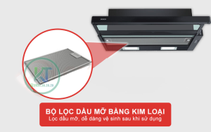6 - MÁY HÚT MÙI ÂM TỦ BOSCH DFT93CA61B NGANG 90CM