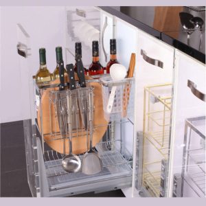 Giá dao thớt EuroGold EP40 nan dẹt inox mờ