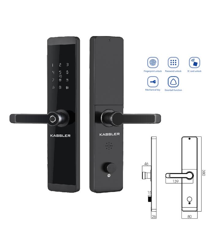 600 - Khóa vân tay Kassler KL-600 - Titan siêu bền 600 - Khóa vân tay Kassler KL-600 - Titan siêu bền