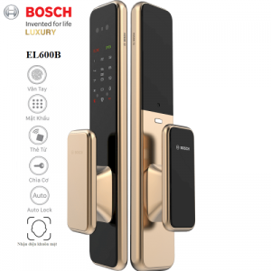 Khóa Cửa Vân Tay Nhận Diện Gương Mặt BOSCH EL600B Gold