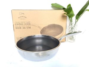 Chảo Sâu Lòng Blackcube Fivestar Inox 3 Lớp 26cm