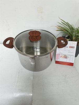 825a0030 - Nồi inox 304 Fivestar quai vân gỗ 22cm