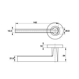 903 12 - Tay nắm cửa phòng HAFELE ONE Hafele 903.99.329