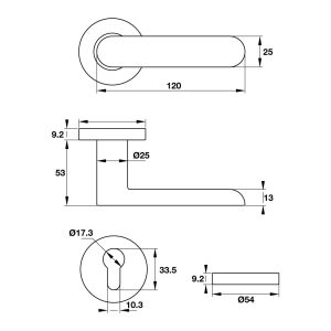 903 75 - Tay nắm gạt có nắp che