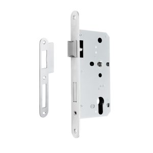 Thân khóa lưỡi gà và chốt chết E55/72A thân xám Hafele 911.02.799