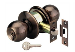 Khoá tay nắm tròn cửa chính loại nhỏ Đồng rêu MS: 911.64.218
