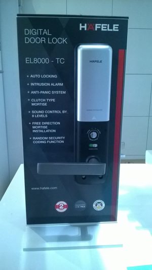 912 2 - [SALE 31%] Khóa điện tử Hafele EL8000-TC Màu xám đen 912.05.359