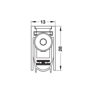 950 2 - Thanh chắn bụi tự động Hafele 950.45.015
