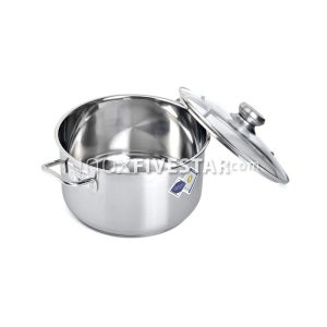 9a6139de - Nồi inox Fivestar 3 đáy nắp kính 16cm