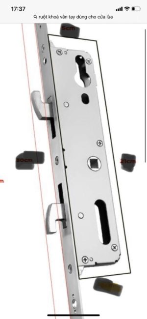 Khóa cửa Lùa vân tay Kassler KL-599 Black- chống nước