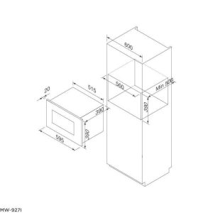 A 1 - Lò Vi Sóng Âm Tủ Malloca MW-927I