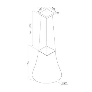 ADEL P 3810 - Máy hút khử mùi đảo Malloca ADEL P-3810