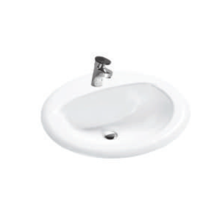 Chậu rửa mặt bán âm bàn Bello BB-400002