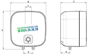 Binh Nong Lanh Atlantic Nanto 1 - Bình nước nóng Atlantic Nano Wifi 30L