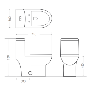 Bon cau ket lien Bello BT 400822 2 - Bồn cầu két liền Bello BT-400822