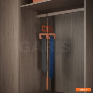 Cây treo cà vạt thắt lưng bọc da cao cấp Garis GW01.3