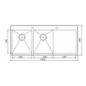 Chậu rửa bát KAFF KF-D-HM10048