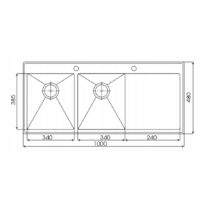 Chậu rửa bát KAFF KF-HM10048