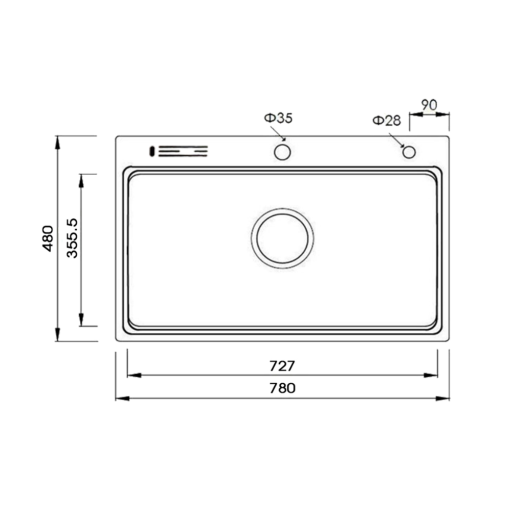 Chậu rửa bát KAFF KF-HM7848A