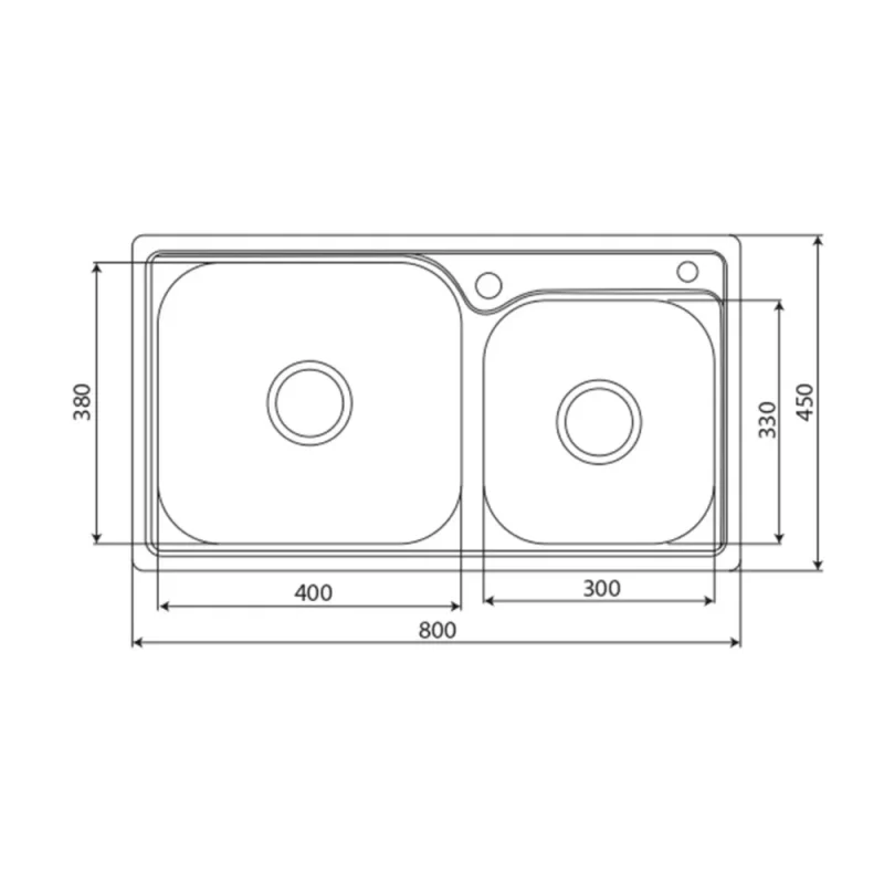 Chau rua bat KAFF KF M8245GHR 4 800x800 1 - Chậu rửa bát KAFF KF-M8045GHR Chậu rửa bát KAFF KF-M8045GHR