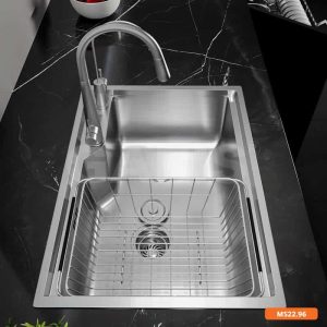 Chau rua chen bat co 1 ho nho Garis GS11 58 2 - Chậu rửa chén bát có 1 hố nhỏ Garis GS11.58
