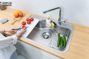 DSC08405 mrgaRhMG 1 - CHẬU RỬA BÁT NOBINOX ROSA NN975D