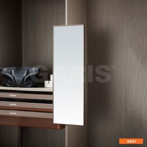 Gương treo âm tủ khung nhôm Garis GW31