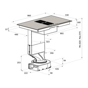 HIH 864 3 - Bếp từ 4 vùng nấu Malloca HIH-864
