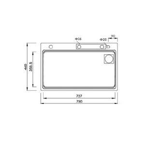 Chậu rửa bát KAFF KF-UM7546B