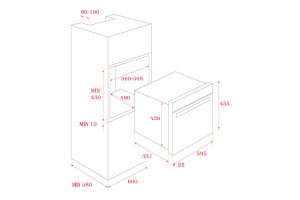 Kich thuoc Lo vi song HLC 847C 1 - Lò nướng Teka HLC 847 C (40587601)