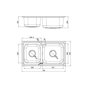 MS 2076E 1 - Chậu Rửa Chén Malloca MS 2076E