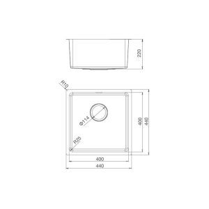 MS 6044 1 - Chậu rửa chén Malloca MS 6044