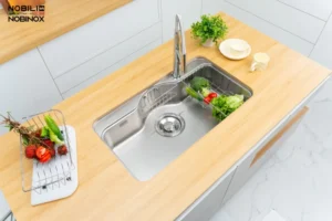 NOB08937 38ANfW5S - CHẬU RỬA BÁT NOBINOX ROSA NN995D