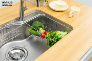 NOB08946 qBl4UobM - CHẬU RỬA BÁT NOBINOX ROSA NN995D