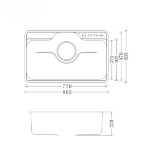 NOBINOX LIKEN NL725D 2 1 - CHẬU RỬA BÁT NOBINOX LIKEN NL725D