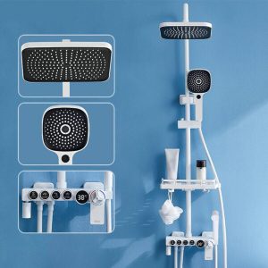 Bộ sen tắm thông minh Enic KD - VUÔNG LED