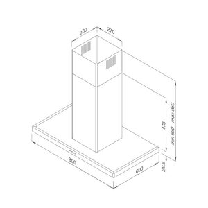 SLIM K4250 1 - Máy hút mùi Malloca SLIM K-4250