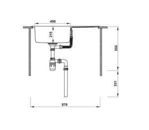 SSS3 - CHẬU HÄFELE INOX VALERIAN HS-SS8650 567.20.266