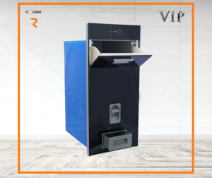 Thùng Gạo Mặt Gương Đen Roxana R016