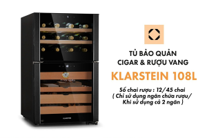 TỦ BẢO QUẢN CIGAR và RƯỢU VANG KLARSTEIN EL DORADO 108L