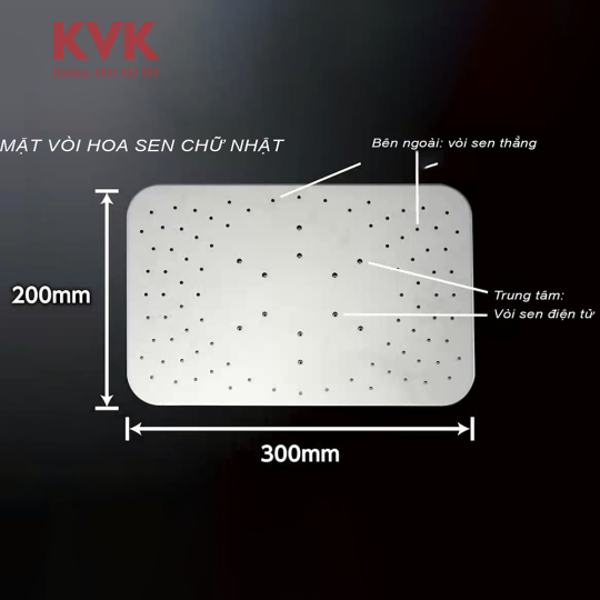 Voi hoa sen KVK KF3170 12 - Vòi hoa sen KVK KF3170 Vòi hoa sen KVK KF3170