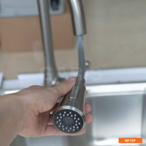 Voi rua tay nong lanh lam bang inox co day rut Garis MF12P 3 600x600 1 - Vòi rửa tay nóng lạnh bằng thép không gỉ có dây rút Garis MF12P