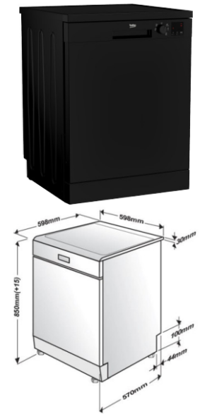 XCsvdv - Máy rửa bát Beko DVN05321B