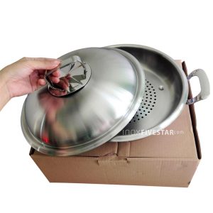 a4770458 - Chảo hấp inox chống dính 304 3 lớp 28cm Edelkochen Plus
