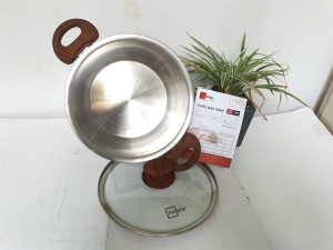 Nồi inox 304 Fivestar quai vân gỗ 22cm