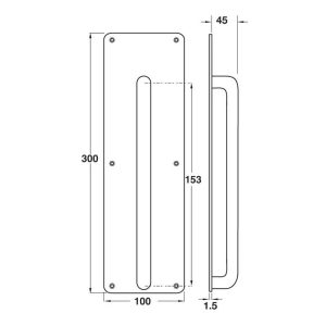 ban ve ky thuat bang pull co tay nam hafele 987 - Bảng PULL có tay nắm Häfele 987.11.240