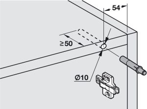 ban ve ky thuat nem giam chan blum 356 2 - Nêm giảm chấn Blum 356.08.950